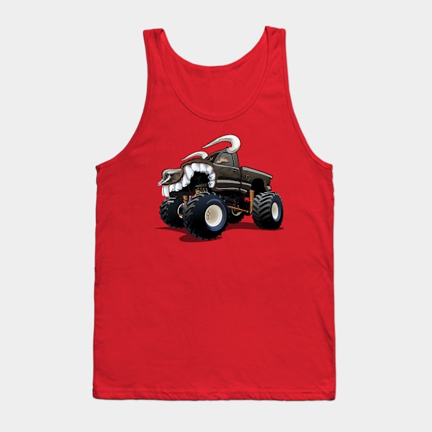 Cartoon monster truck Tank Top by Mechanik